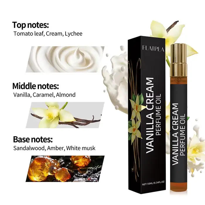 Spray de parfum sans alcool crème vanille