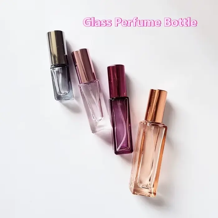 Flacon pulvérisateur de parfum de haute qualité, vide, en verre, atomiseur de parfum, flacon cosmétique de voyage, flacons d'échantillon rechargeables, Mini, 5ml, 6 pièces