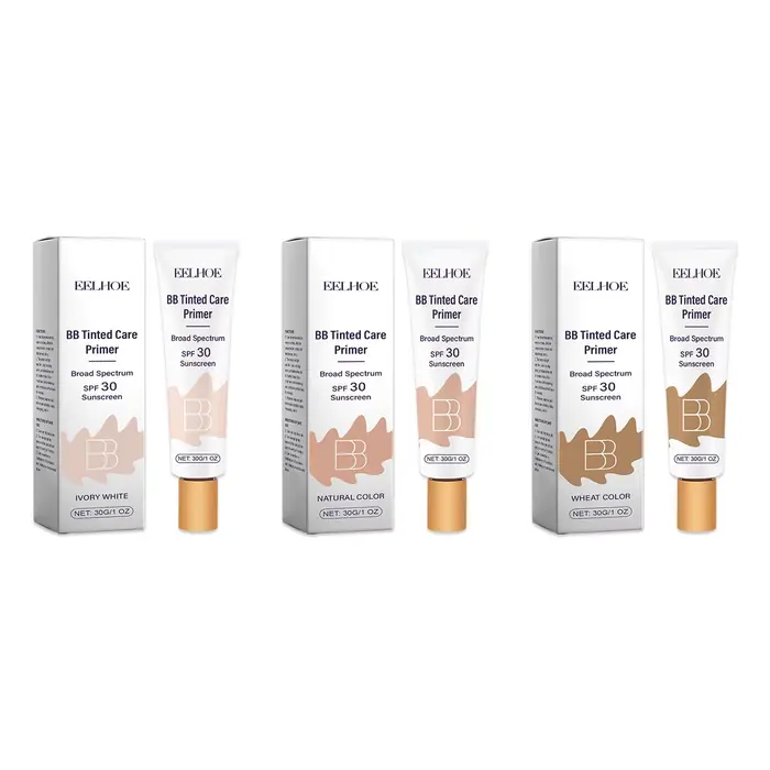 BB crème teintée avec SPF 30 couverture complète Pores invisibles acné éclaircissant Niacinamide maquillage nu fond de teint pour le visage imperméable