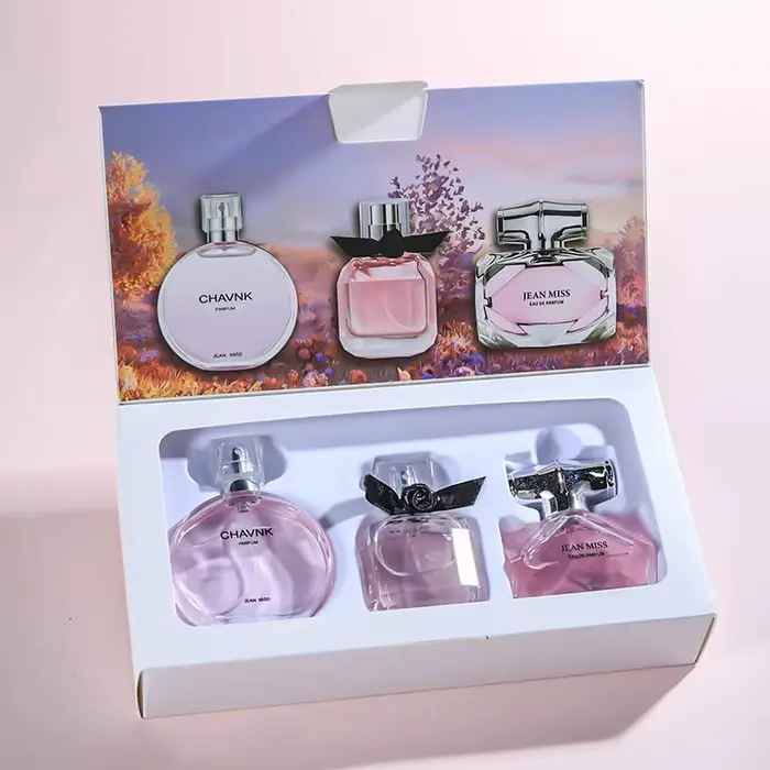 Ensemble de 3 parfums floraux pour femmes, eau de toilette, frais, naturel, longue tenue, marque de