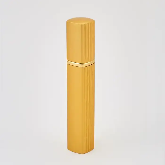 Bouteille de parfum 12ml, Tube carré en aluminium, distributeur de parfum, vaporisateur Ultra-fin, c