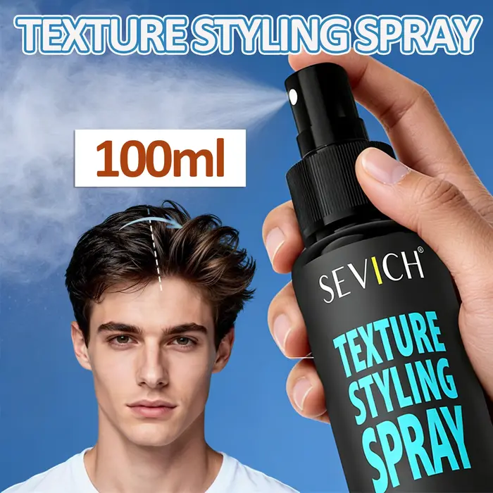 Eau coiffante volumisante pour hommes Fluffy Water – Base texturisante sans rinçage, gel capillaire,