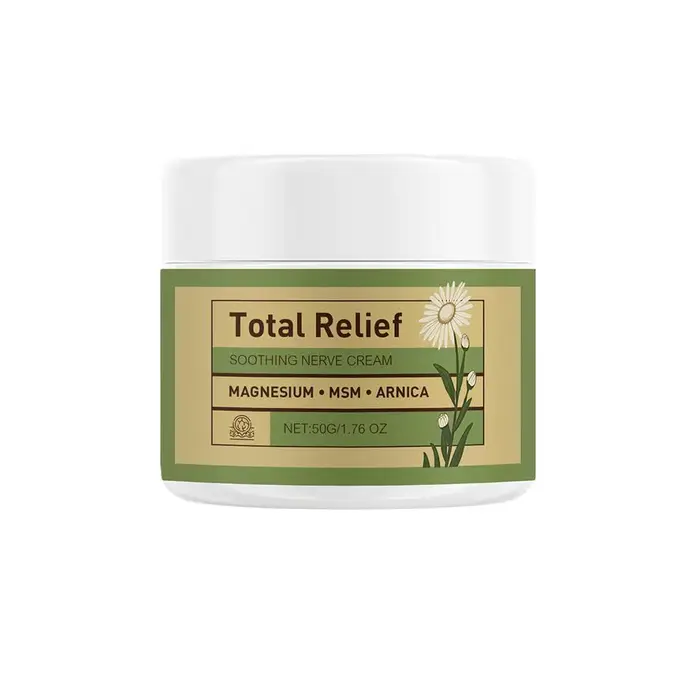 Crème corporelle au magnésium avec MSM et arnica, 50 g. Crème de massage hydratante douce pour un so