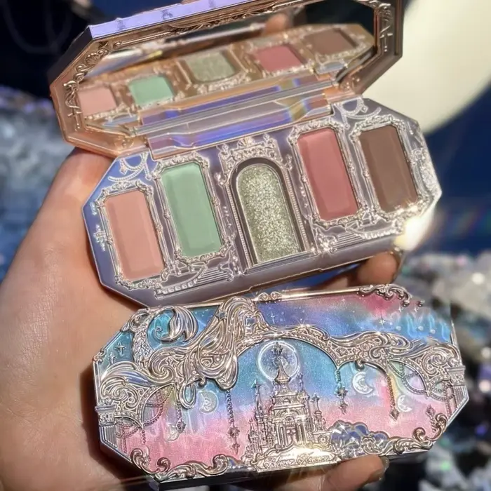 Fleur connaît le clair de lune sirène fard à paupières délicat mat lueur miroitant caméléon imperméable 5 couleurs
