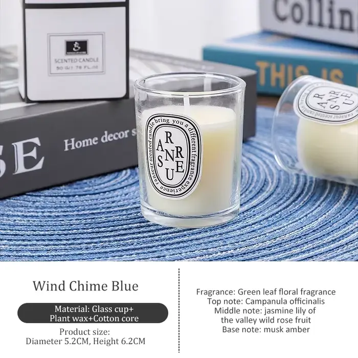 Bougie parfumée transparente romantique, cadeau lumineux, bougies aromatiques parfumées, cadeau pour