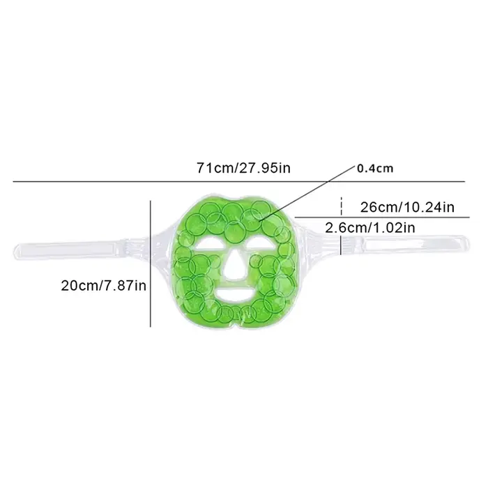 Masque facial en Gel froid, compresse glacée/chaude, concombre, hydratant pour tout le visage, froid
