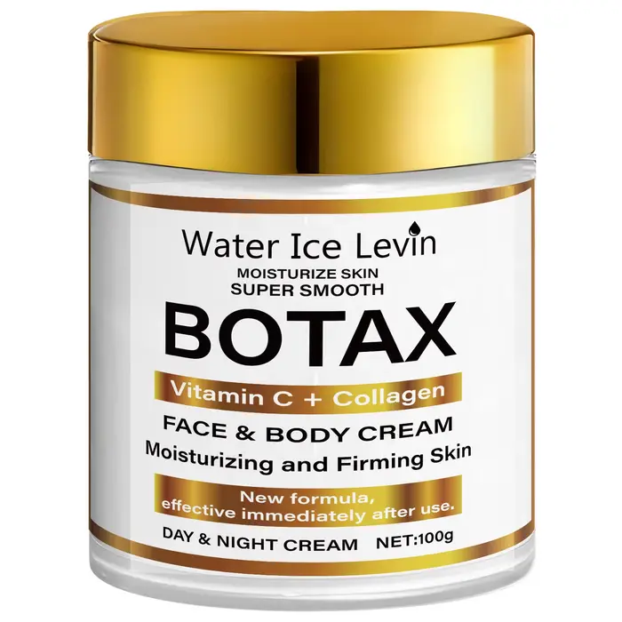 Crème Water Ice Levin BOTAX : Vitamine C + Hydratant visage et corps au collagène pour raffermir et peaux super lisses. Utilisation jour/nuit