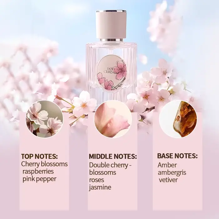 HOPE CHRISTINE Parfums et Colognes de Luxe à la Fleur de Cerisier Orientale Pure, Sakura, Parfum Fem