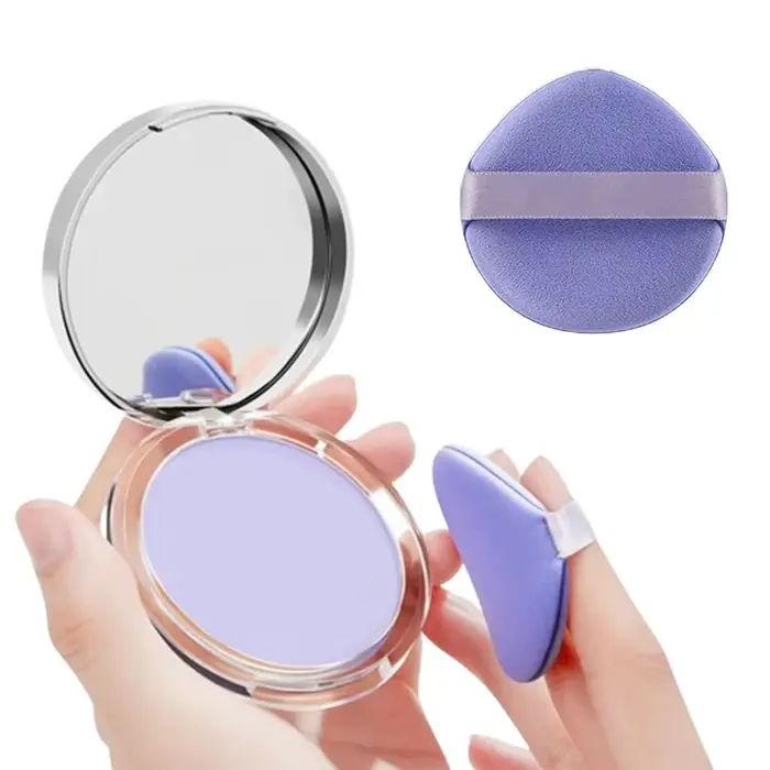 Candy Bella Violet Radiance Poudre fixatrice absorbant l'huile, finition mate légère et durable, com