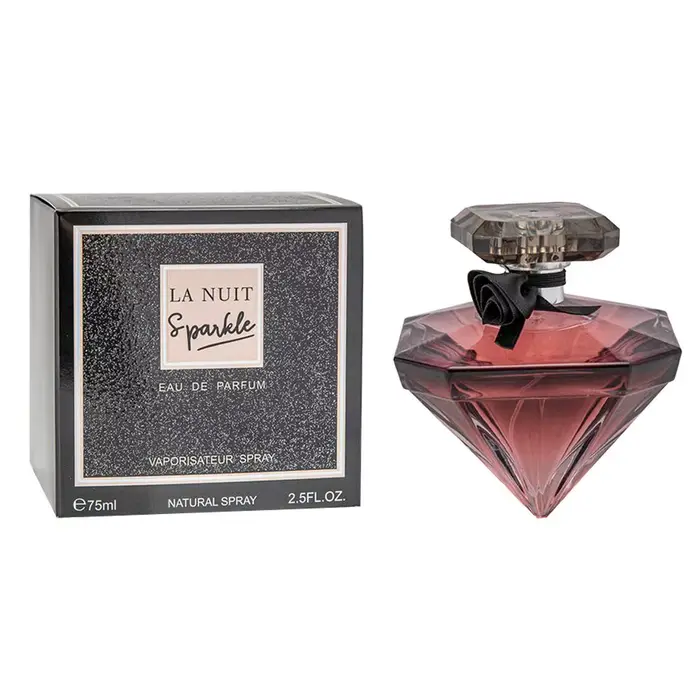 Eau de Parfum 75ml |   Parfum sophistiqué longue durée |   Flacon en forme de diamant pour parfum en