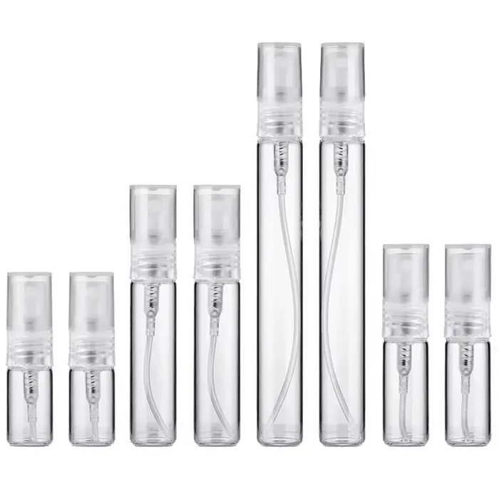 Mini bouteille de parfum Portable rechargeable, 8 pièces, 10ml, 5ml, 3ml, 2ml, vide, échantillon en 