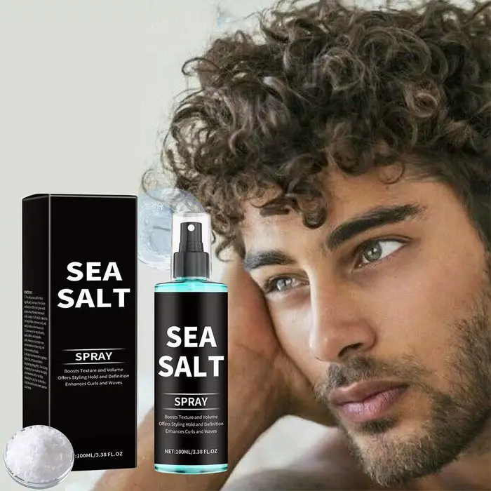 Nourishi-Spray coiffant au sel de mer, améliore l'épaississement, tient dans le bain, non gras, moel