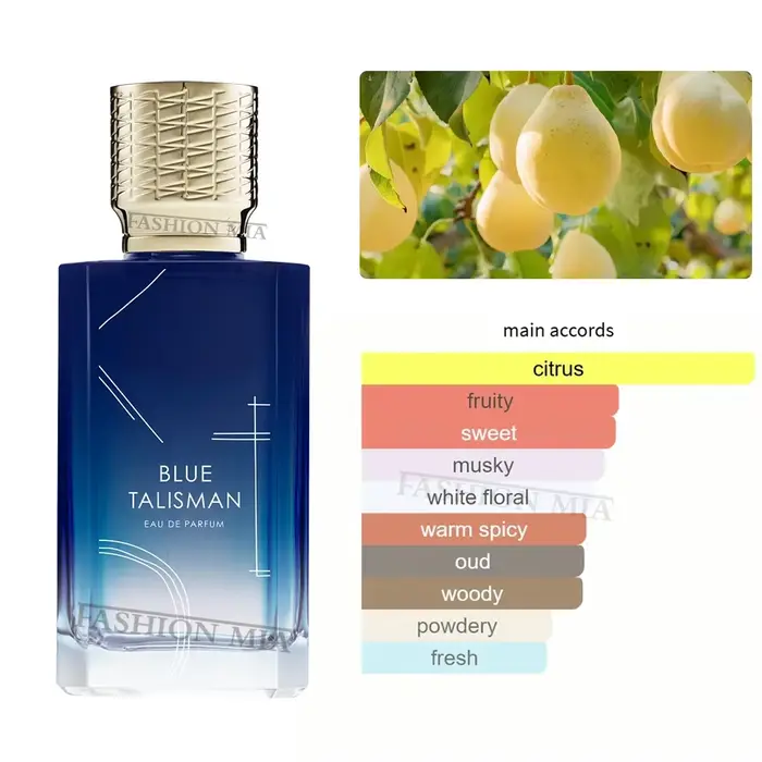 100 ml marque de luxe thEnchantment de fleur de talisman de protection bleue unisexe longue durée Woody Floral phéromone parfum de Cologne