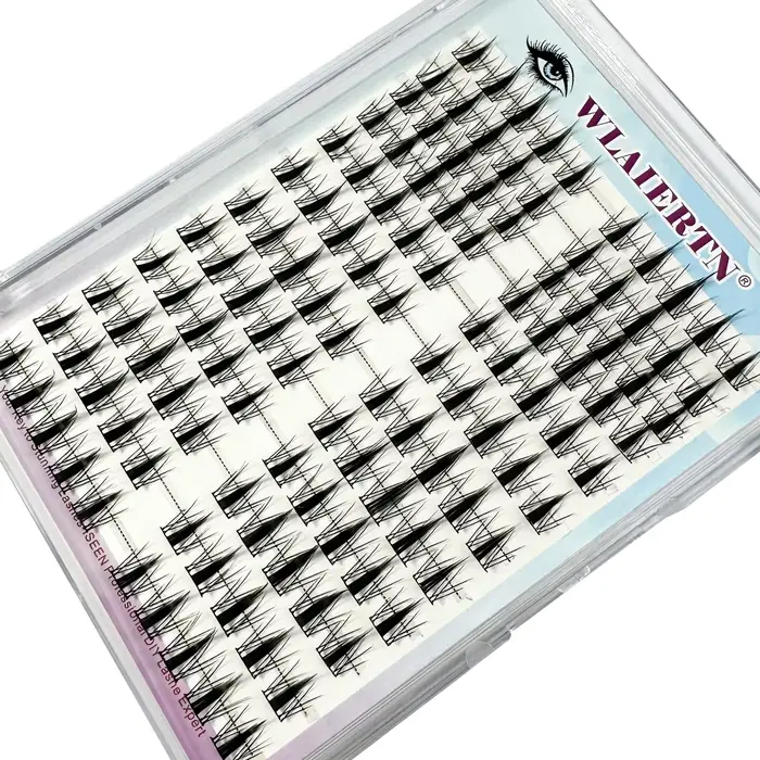 10-14-cils individuels 12 rangées DIYClusters naturel Long Manga faux cils Extension outil de maquil