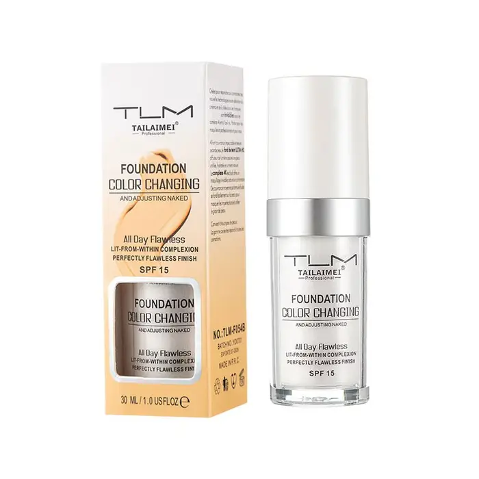 1/2 pièces 30ml teinté hydratant léger fond de teint transparent SPF teinte de peau pour l'hydratati