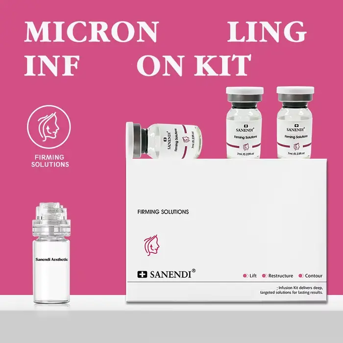 Sérum à micro-infusion pour le visage avec tampon, acide hyaluronique, hydrate, Texture raffermissan