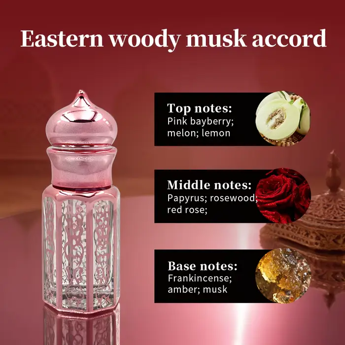 Parfum Roll-on Arabe aux Notes Florales et Fruitées