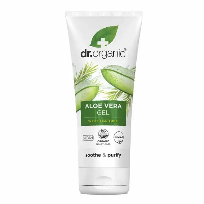 Dr Organic Aloe Vera Gel With Tea Tree 200ml