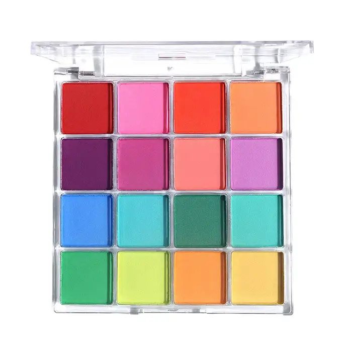 Kit de Palette de fards à paupières 16 couleurs, charmant et coloré, finition nacrée et mate, tons de terre, maquillage pour les yeux