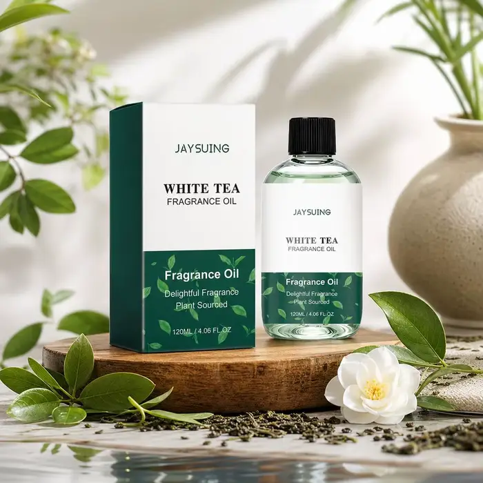 Huile d'aromathérapie au thé blanc, parfum frais et pur pour la maison, idéal pour diffuseur, armoire, tiroir, chambre, bureau, parfum longue durée