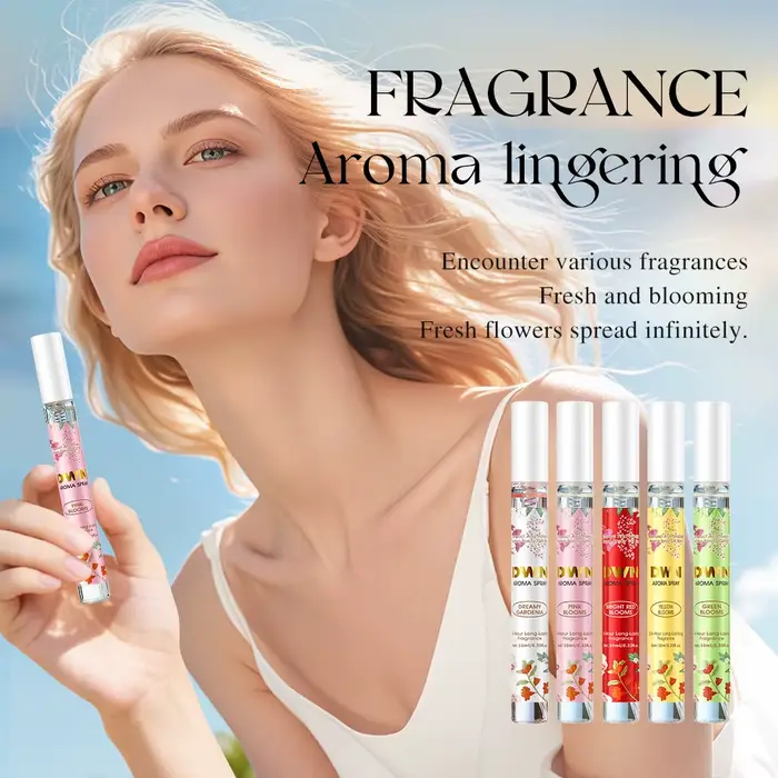 Coffret cadeau de parfum à fleurs, 5 pièces, Spray de parfum à charme élégant, longue durée pour femmes et hommes, phéromone romantique, 10ml