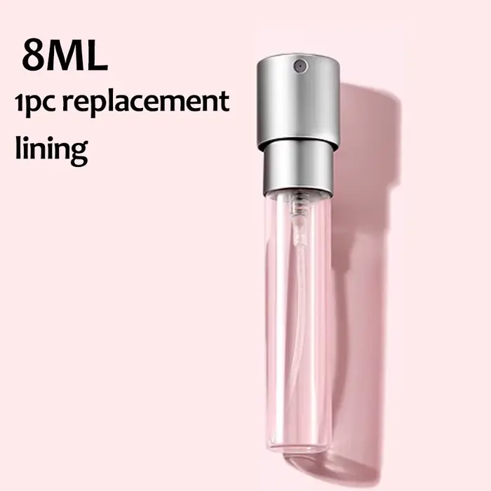Flacon de parfum rechargeable de 8 ml, en métal aluminium, flacon de parfum rechargeable portable, c