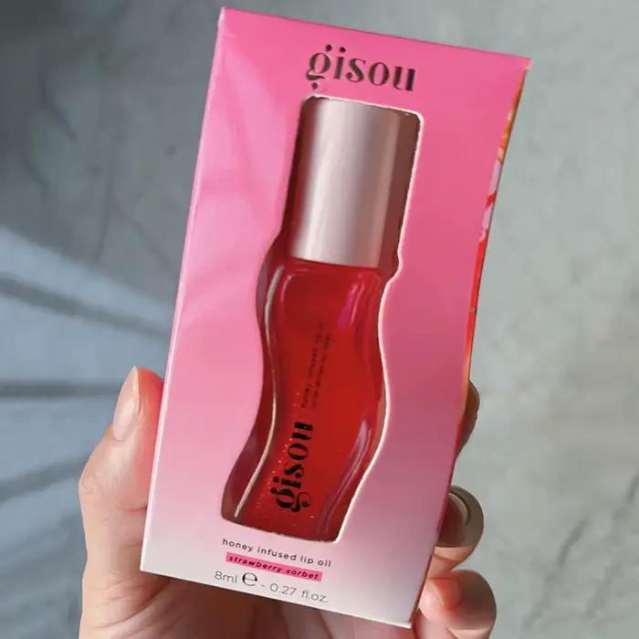 Gisou INS baume à lèvres hydratant populaire huile pour les lèvres originale soin du lèvre Benetitnt pour les lèvres repulpantes exfoliant brillant à la cerise