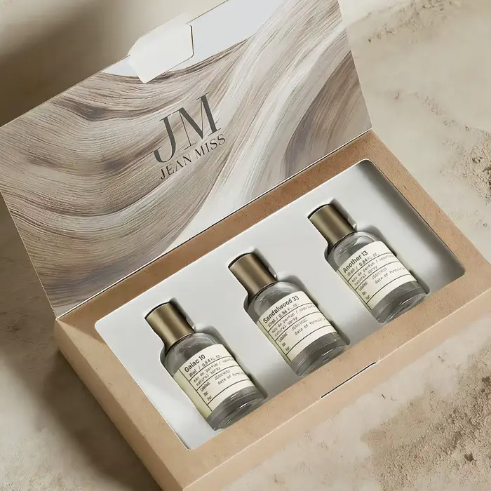 Mini Coffret Cadeau de Parfums 3 pièces x 25ml – Boisé Santal Chaud, Terreux, Longue Durée, Unisexe,