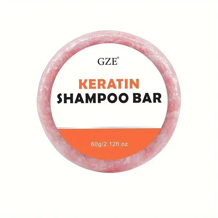 Savon en barre de shampoing à la kératine – Épaississement en salon pour cheveux secs, endommagés, b