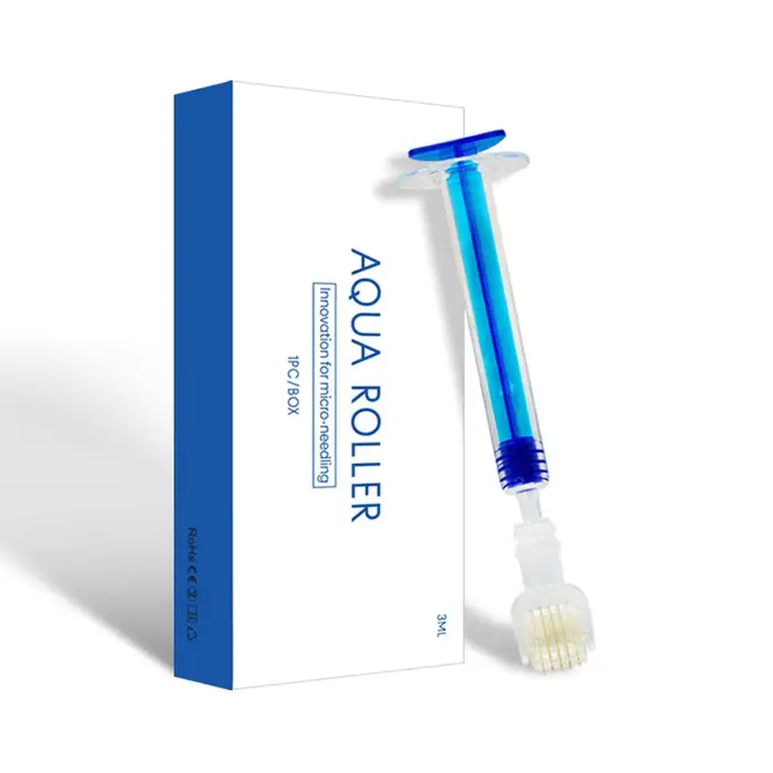 Rouleau à micro-aiguilles Water Drop (sans sérum) 0,1 oz 0,25 mm – Aiguilles hydratantes hydrosolubl