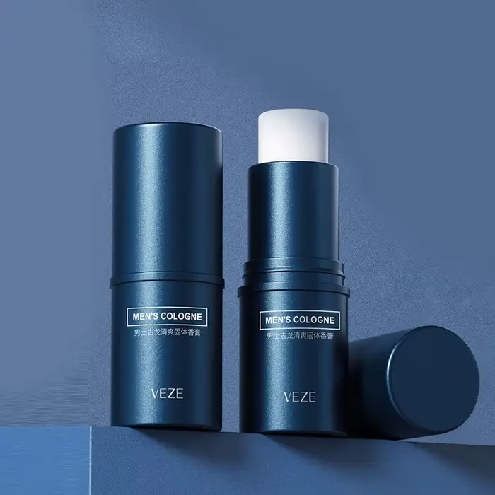 Fanzhen Cologne Solide pour Homme - Parfum Léger et Frais, Utilisation Polyvalente, Stick Portable p
