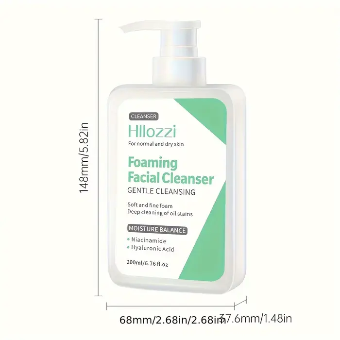 Niacinamide nettoyant pour le visage nettoyage acné contrôle de l'huile dissolvant de points noirs r