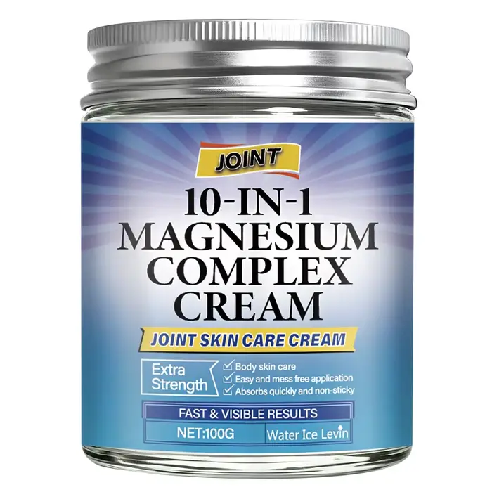 Crème de soin pour la peau des articulations complexes de magnésium 10 en 1 avec collagène et rétino