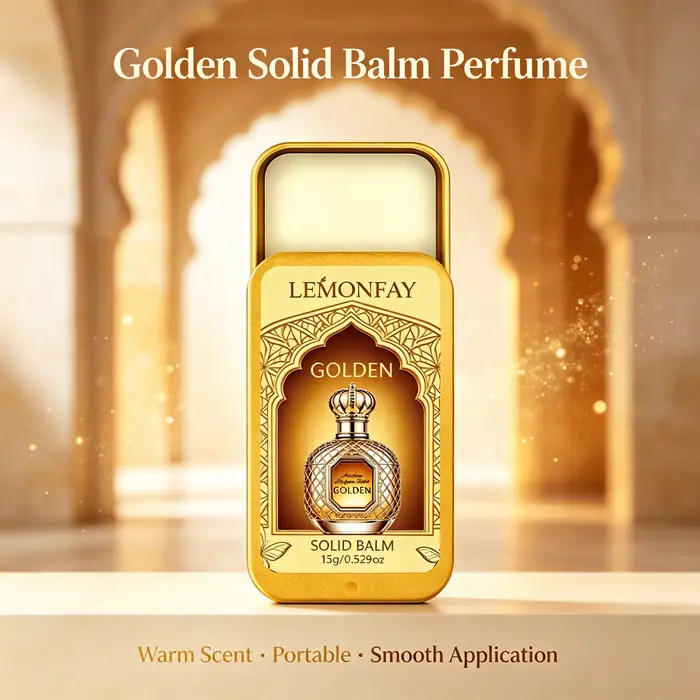 Baume Parfumé Compact de Poche, Style Arabe, à la Texture Riche et à la Fragrance Multicouche, Pour Usage Quotidien et Social
