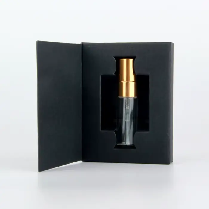 Boîtes d'emballage de 100 ml et 3ml, Mini bouteille de parfum en verre avec atomiseur, LOGO personnalisable, 2.5 pièces/lot