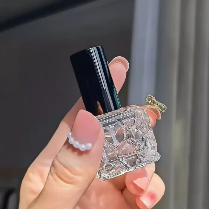 Bouteilles de parfum portables en or Rose de 10ml, Cube d'eau, bouteille d'échantillon de parfum