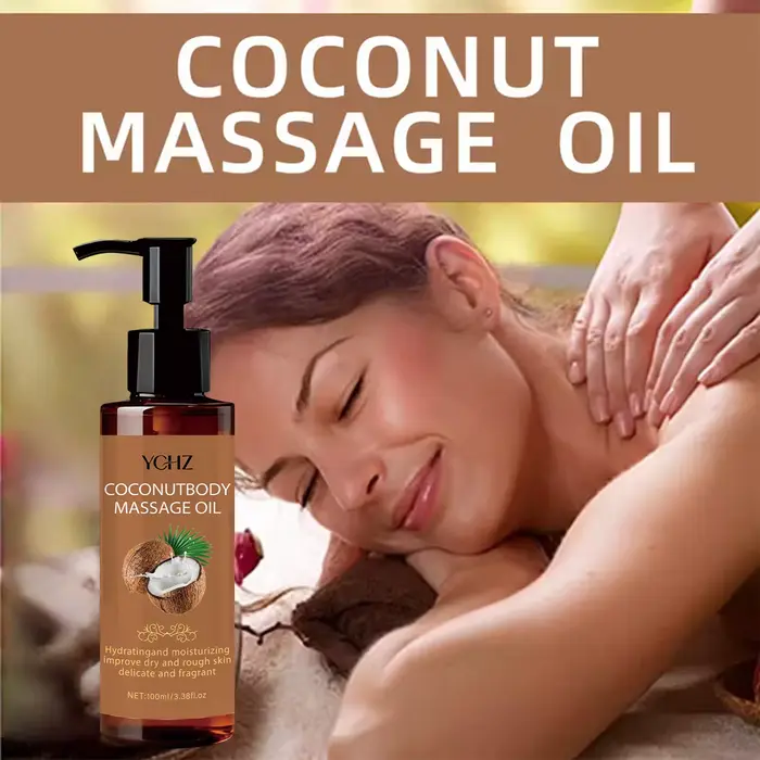 Huile de massage hydratante à la noix de coco