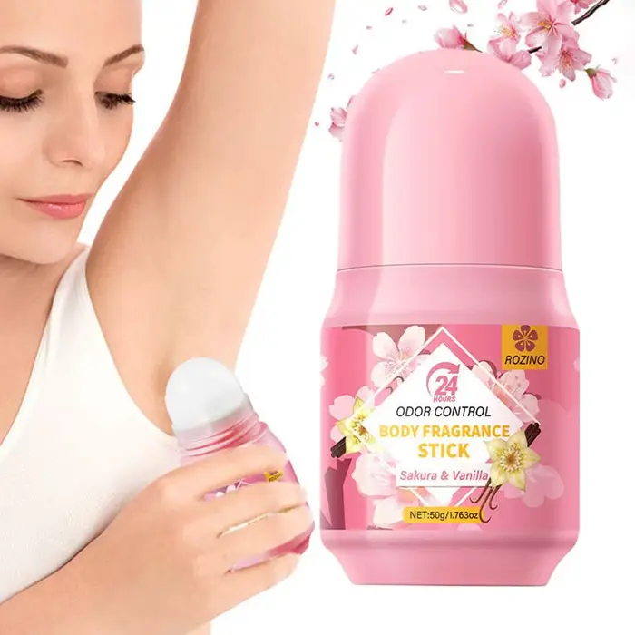Déodorant stick/anti-transpirant Sakura, parfum léger Sakura, hydratant et nourrissant, facile à transporter, convient à tous