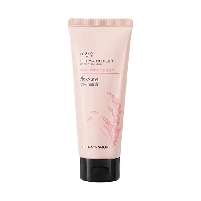 THE FACE SHOP Nettoyant visage à l'eau de riz 150g, Mousse luxueuse ​ Nourrissant, hydratant, soins 