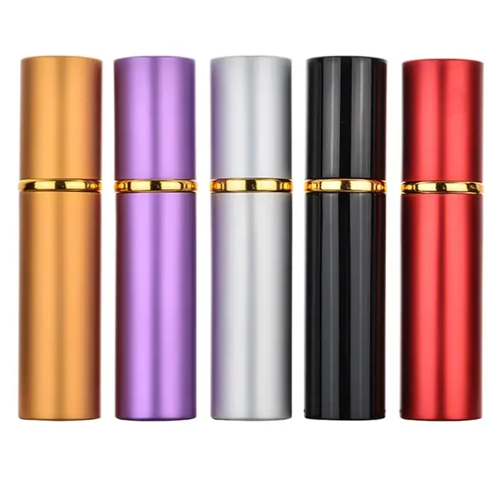 Bouteille de parfum en aluminium rechargeable de 10ml