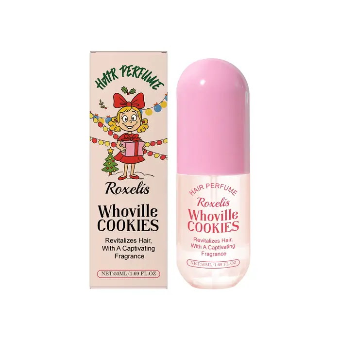 Spray de parfum pour cheveux, biscuits de noël, parfum léger, doux, naturel, frais, élégant, Portabl