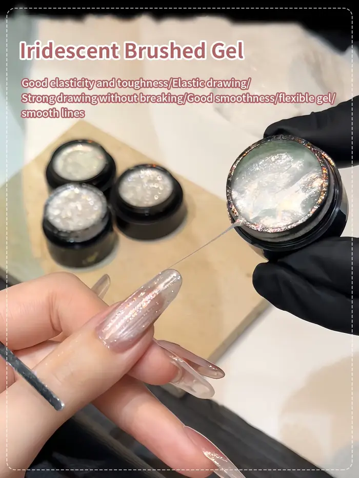Vernis à ongles Gel à revêtement métallique Super brillant